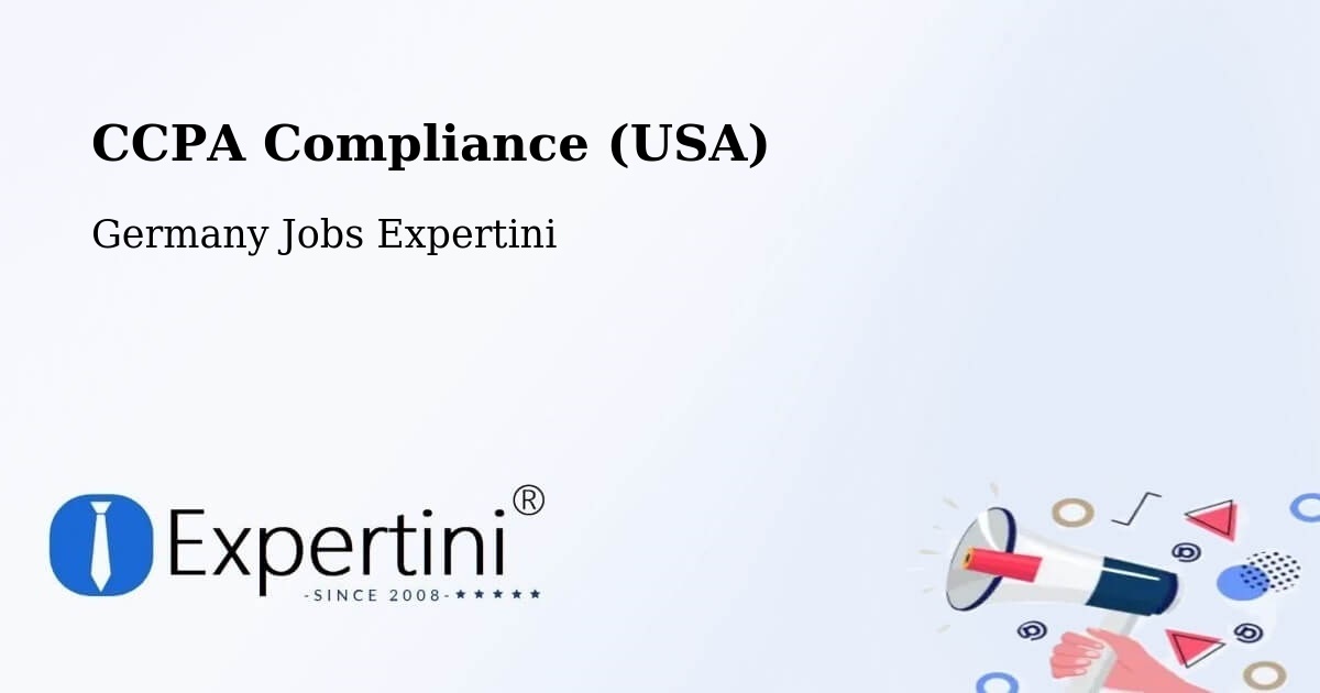 CCPA Privacy Rights & Compliance Notice – Burgstädt - Germany Jobs Expertini