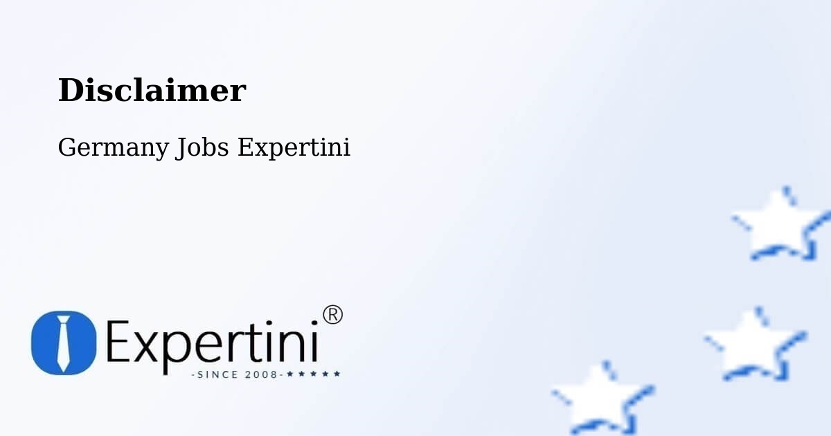 Disclaimer – Burgstädt - Germany Jobs Expertini
